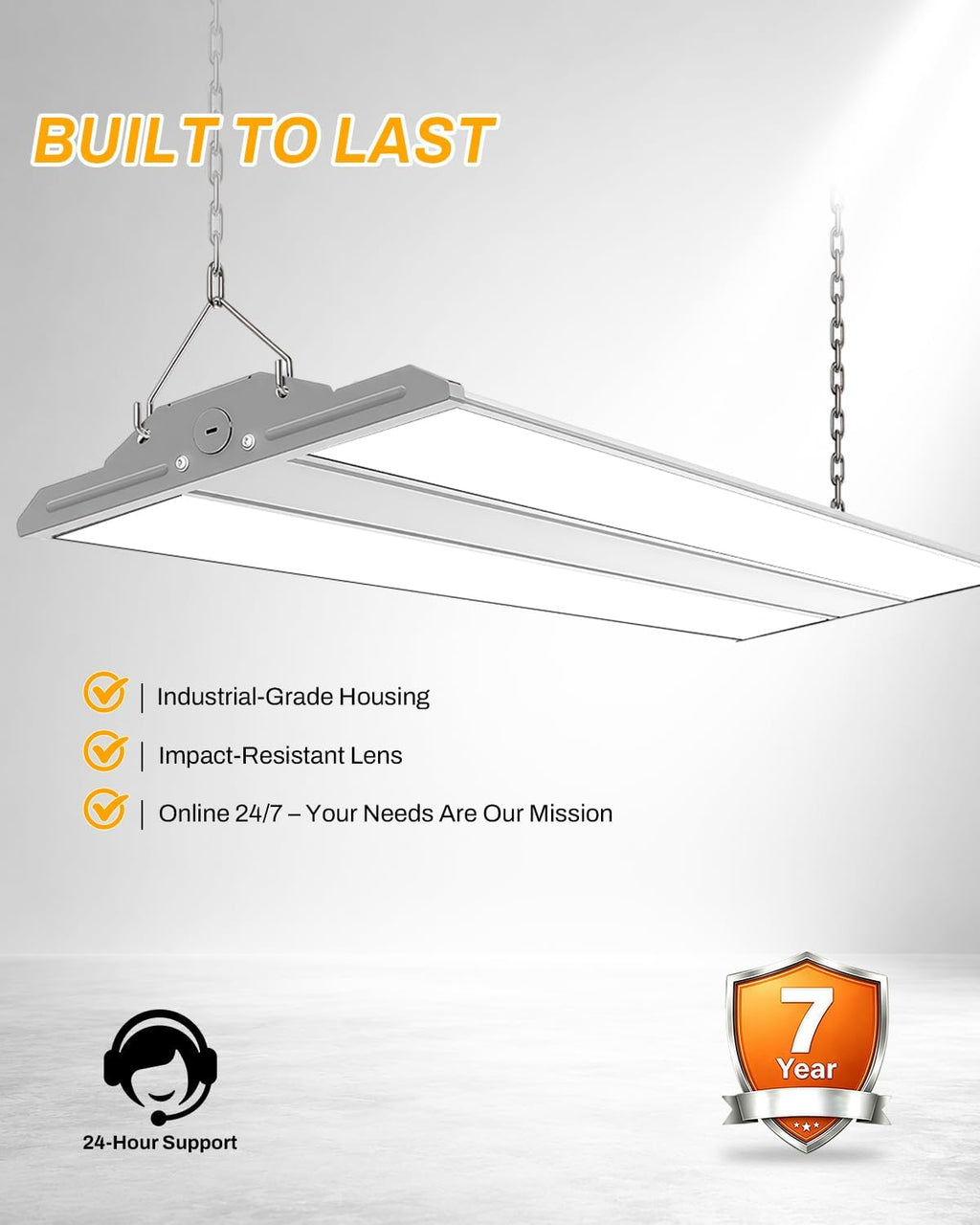 High Bay LED Shop Lights 4 Pack, Switchable 300W/240W/200W & 4000K/5000K