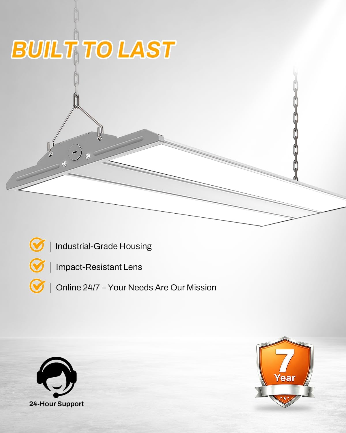 High Bay LED Shop Lights 4 Pack, Switchable 300W/240W/200W & 4000K/5000K
