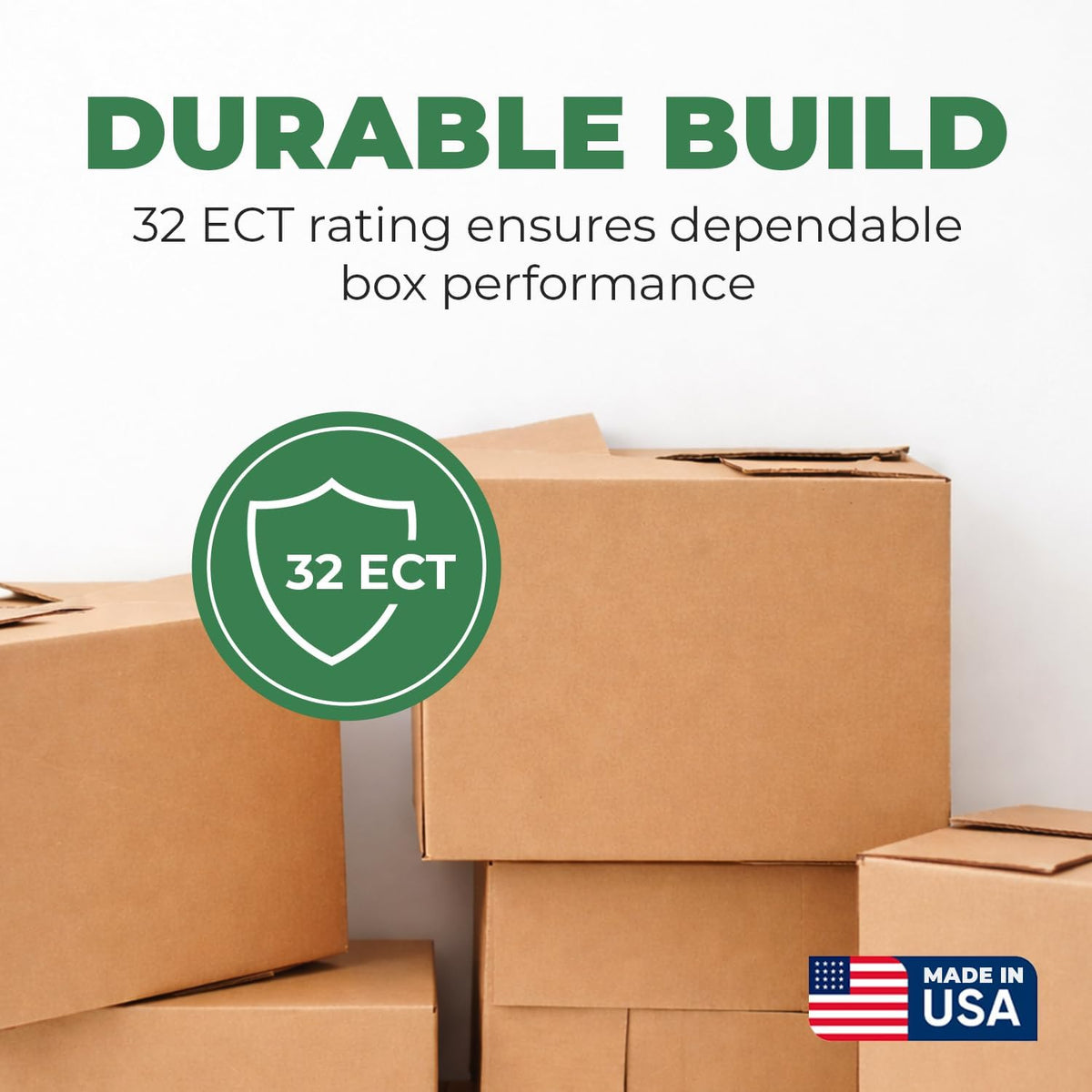Corrugated Shipping Boxes - 20x20x15" Large Moving Boxes - Durable Cardboard - For Packing, Storage & Small Business