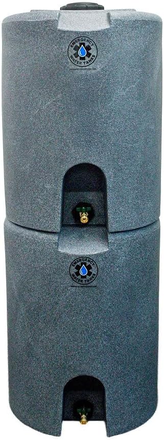 55 Gallon Stackable Emergency Water Storage Tank – Food Grade BPA-Free Water Container for Long-Term Home