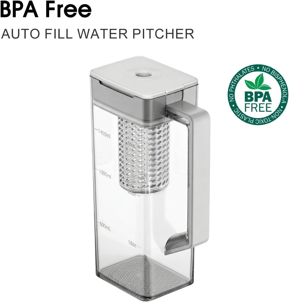 OEM DA97-21261K Water Pitcher Assembly Compatible with Samsung Refrigerator Replaces DA97-21261H