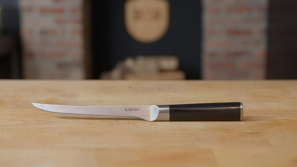 8-Inch Boning Knife – High-Carbon 1.4116 German Steel Kitchen Knife – Professional Cutlery for Precise Meat and Fish