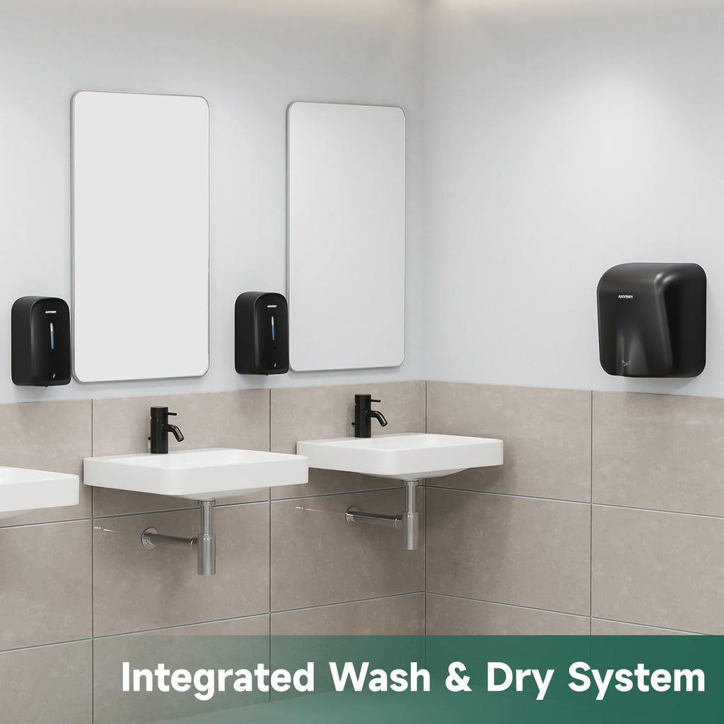 Commercial Automatic Soap Dispenser 34oz Large Capacity Wall-Mounted