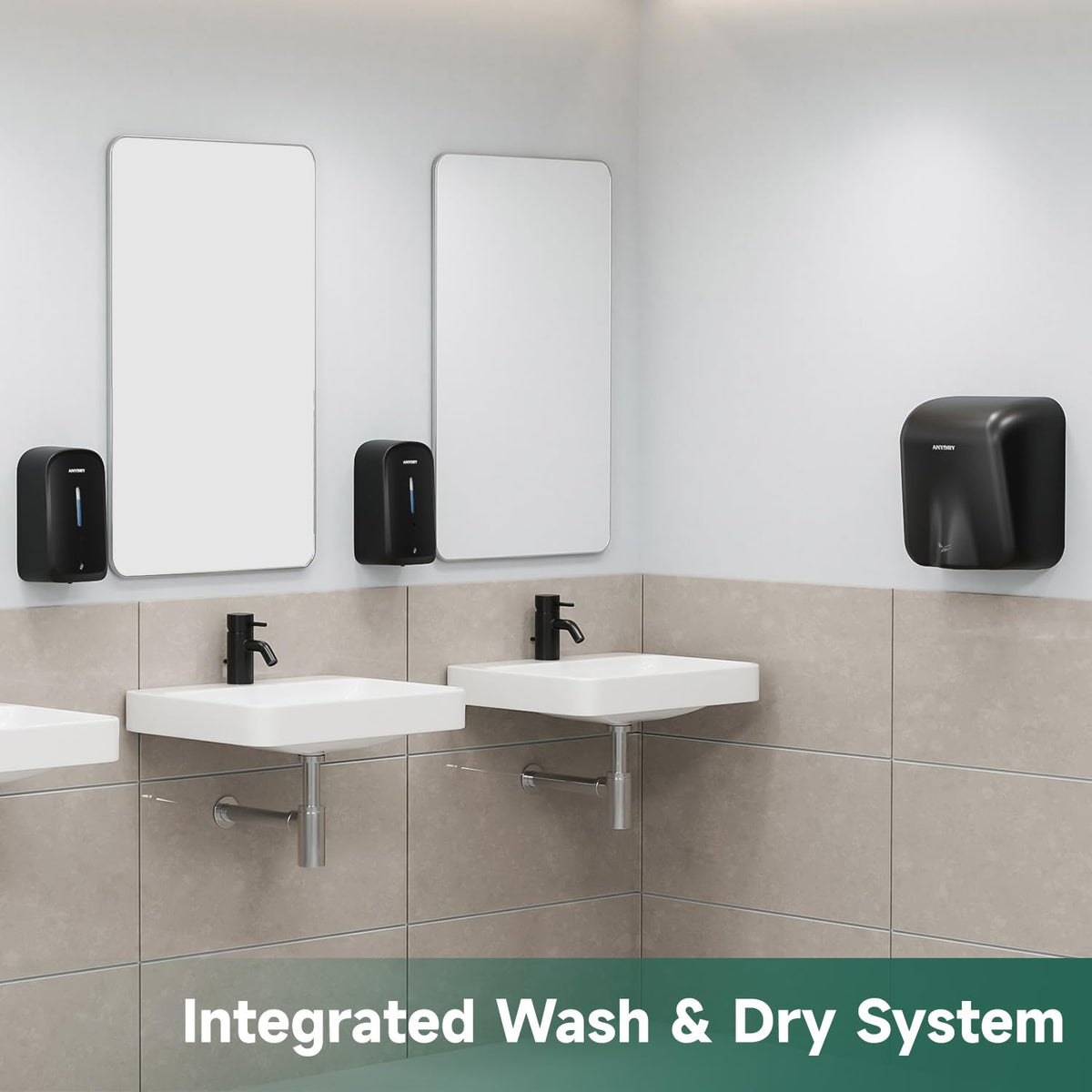 Commercial Automatic Soap Dispenser 34oz Large Capacity Wall-Mounted