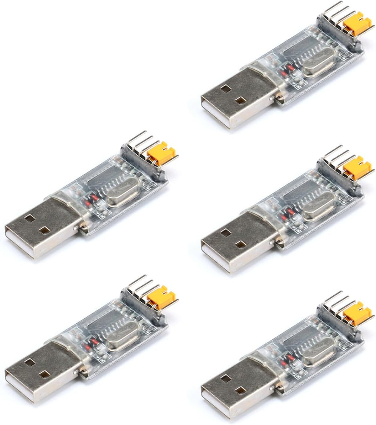 5Pcs USB to TTL Serial Module CH340 Module USB to Serial Port Module Adapter Board for STC Microcontroller Download Module