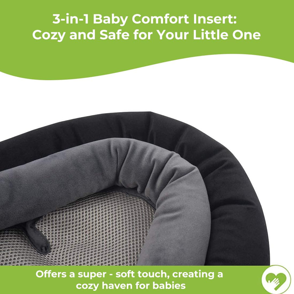 Upgraded 3-in-1 Babybody Support for Newborn Infant Toddler - Extra Soft Car Seat Insert Cushion Pad, Perfect for