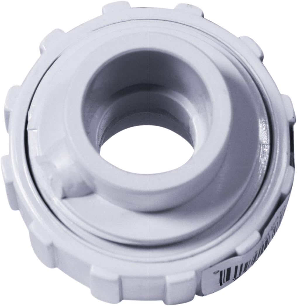 Midline Valve 597DV212 PVC Union Coupling Pipe Fitting 2-1/2'' Solvent Connections White Plastic