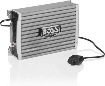 AR1500M Monoblock Car Amplifier - 1500 High Output, High/Low Level Inputs, Low Pass Crossover, Hook Up to Subwoofer
