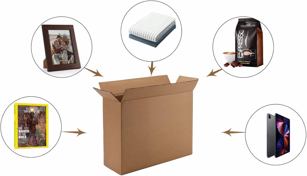 Shipping Boxes 12x9x4, Cardboard Shipping Mailing Box for Packaging, 25 Packs