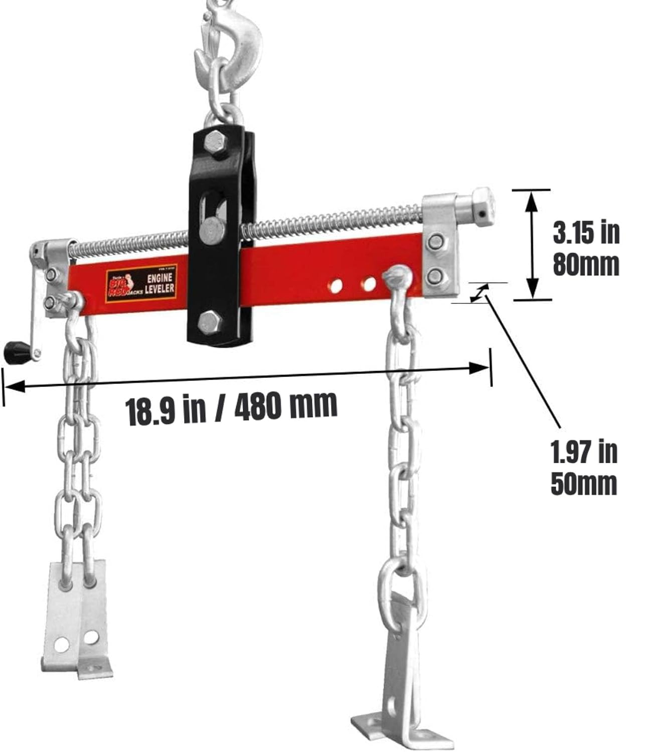 1500LBS Engine Load Leveler, Engine Hoist Shop Crane Accessory