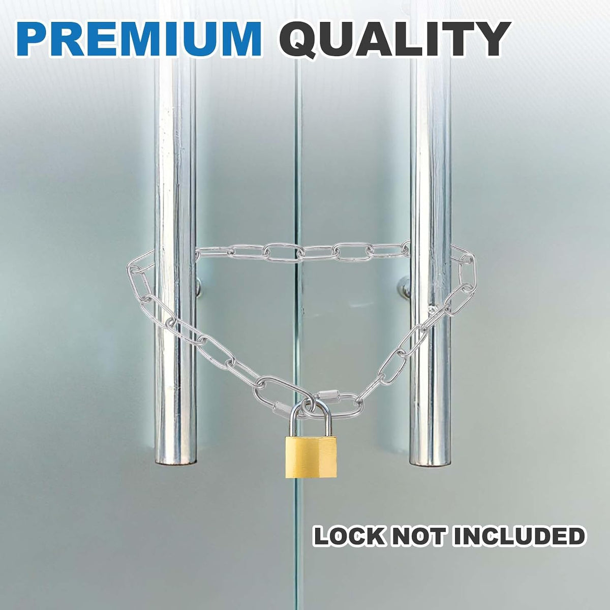PATIKIL Gate Chain Lock 23.7Inch 304 Stainless Steel Hanging Chain Lock