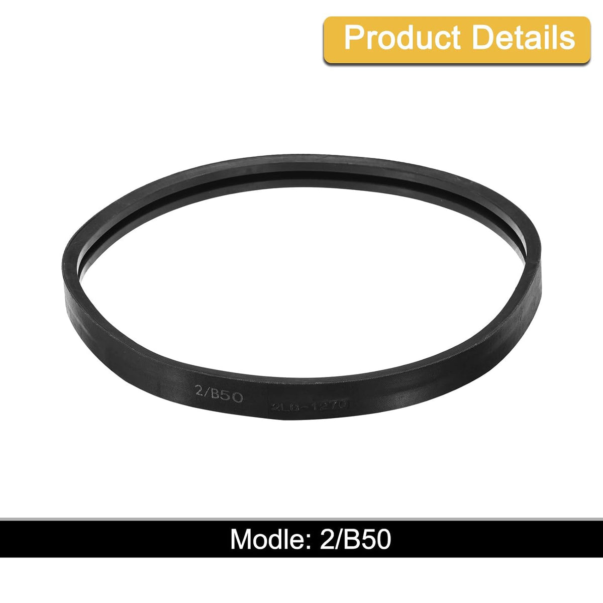 uxcell 2/B50 Classic Wrapped 2 Banded 53" Outer Circ B Profile V-Belt