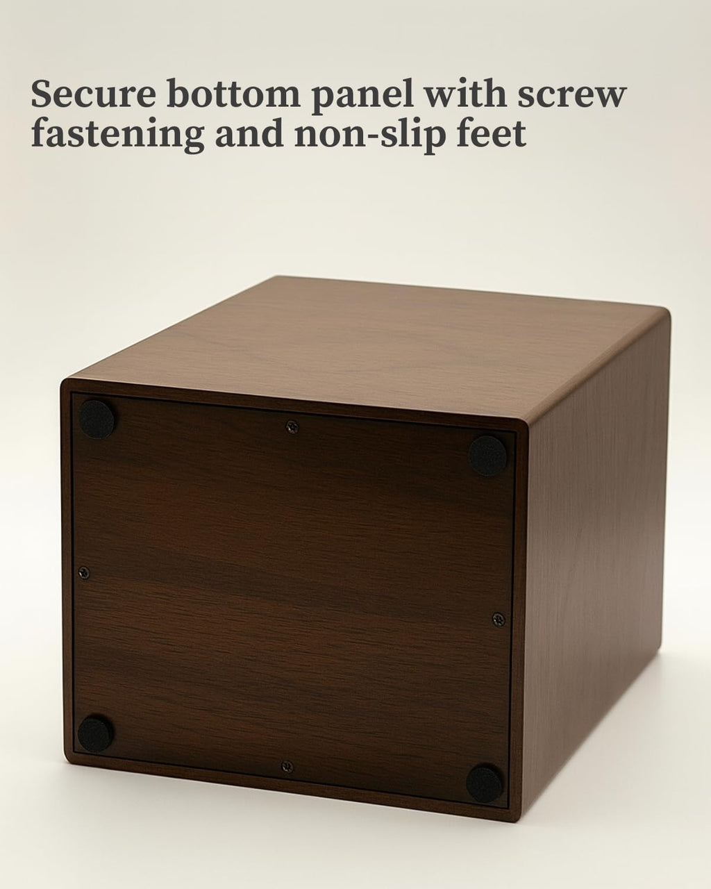 Wooden Cremation Urn for Human Ashes Adult Large Walnut Wood Urn Box TSA Travel Urn Modern Minimalist Memorial Burial