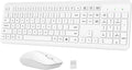 Wireless Keyboard and Mouse Combo, Full-Size Silent Ergonomic Keyboard and Optical Mouse, Long Battery Life, 2.4GHz