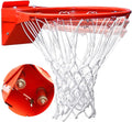 Professional 180º Heavy Duty Breakaway Basketball Rim，18 inch Flex Rim Goal Replacement Fits 5"x5", 5"x4"