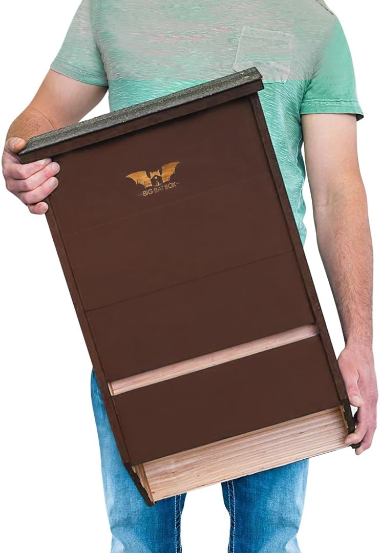 Bat House for Outdoors - Extra Large 3 Chamber, Brown, 200 Bats