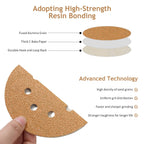 SUPBICCO 50 PCS 400 Grit 5 Inch 8 Hole Hook and Loop Sanding Discs