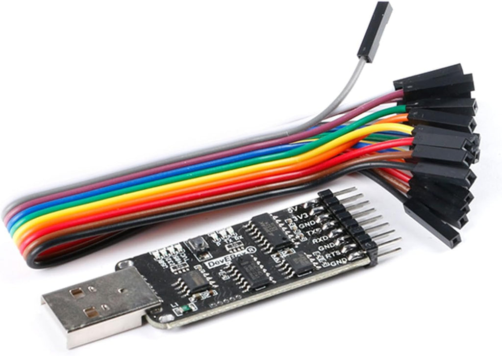 USB Serial Port Module Board CH340 CP2102 to TTL RS485 RS232 TVC 10in1 CH340G Serial Adapter Board Module USB Port with Cable