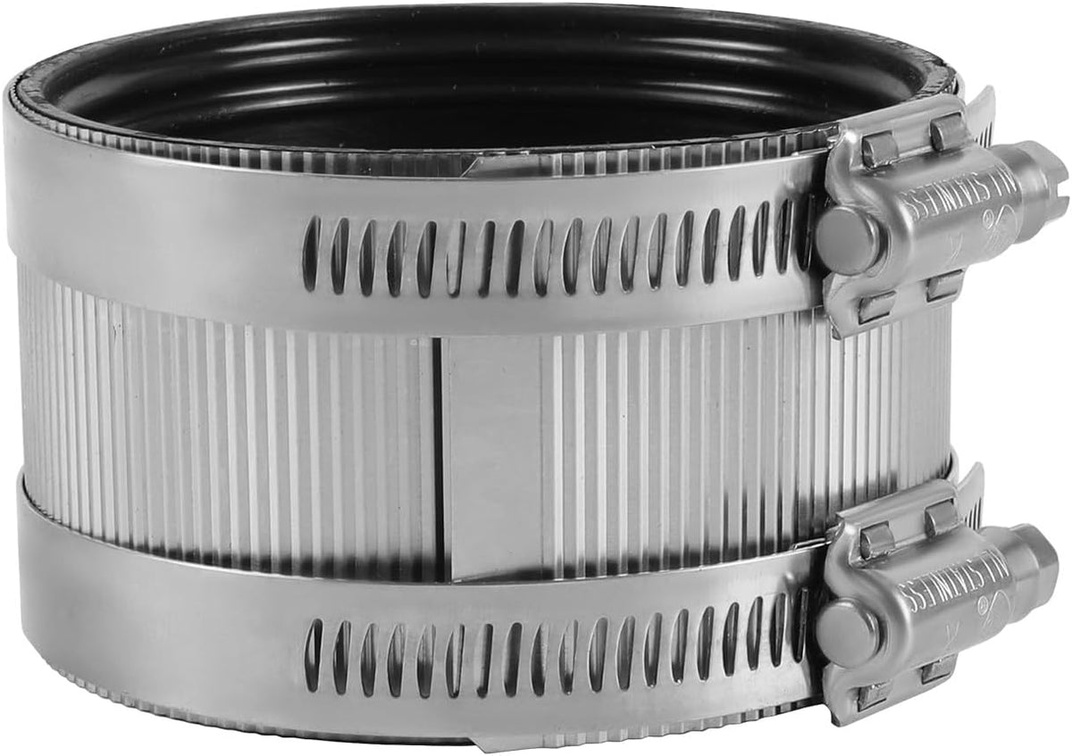5Pcs EFIELD 3" No-Hub Coupling with Stainless Steel Clamps(CLAMP050-5)