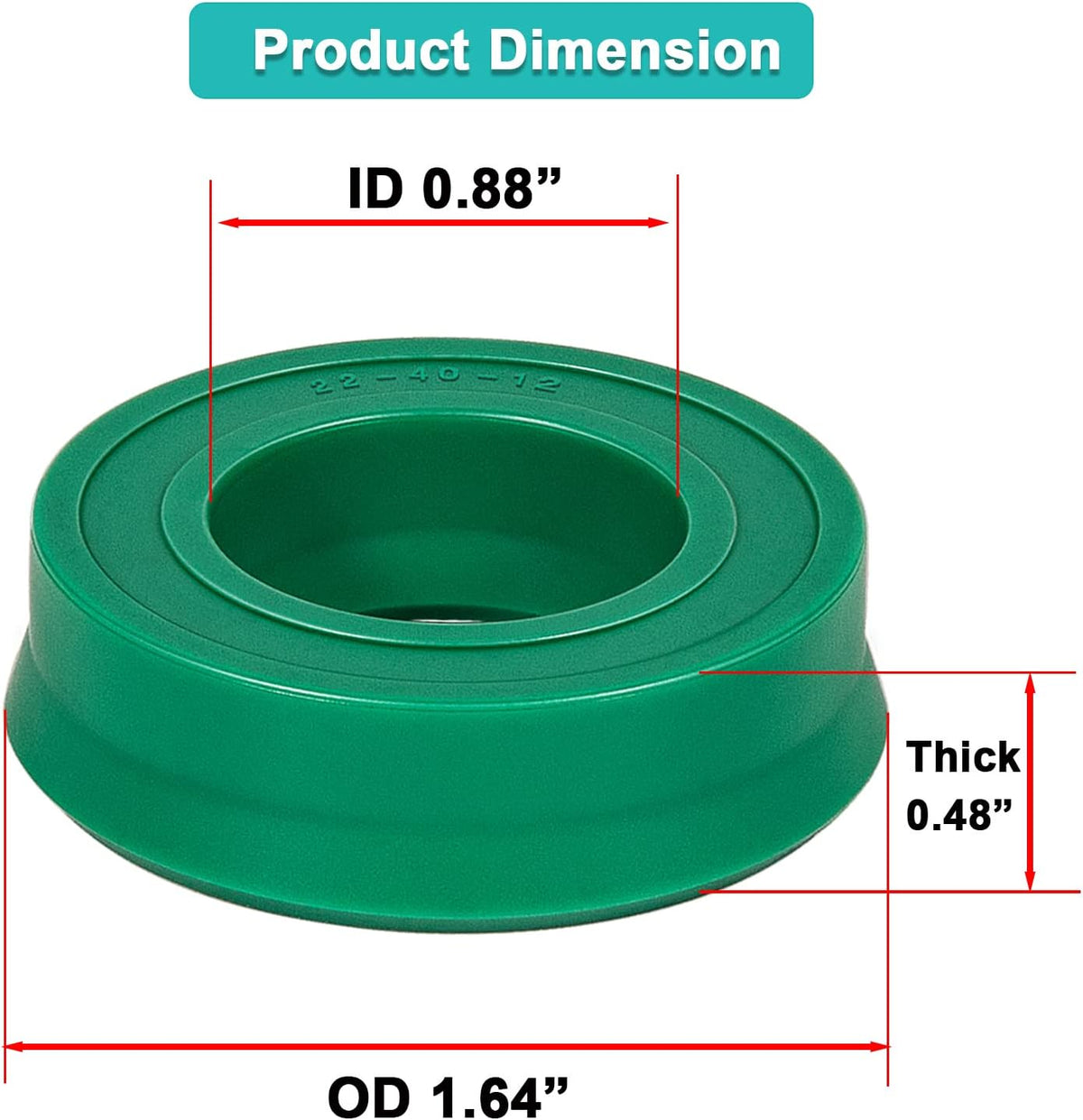 2 TON Floor Jack Hydraulic Jack Piston U-Cup Seal for Sears 328 Series