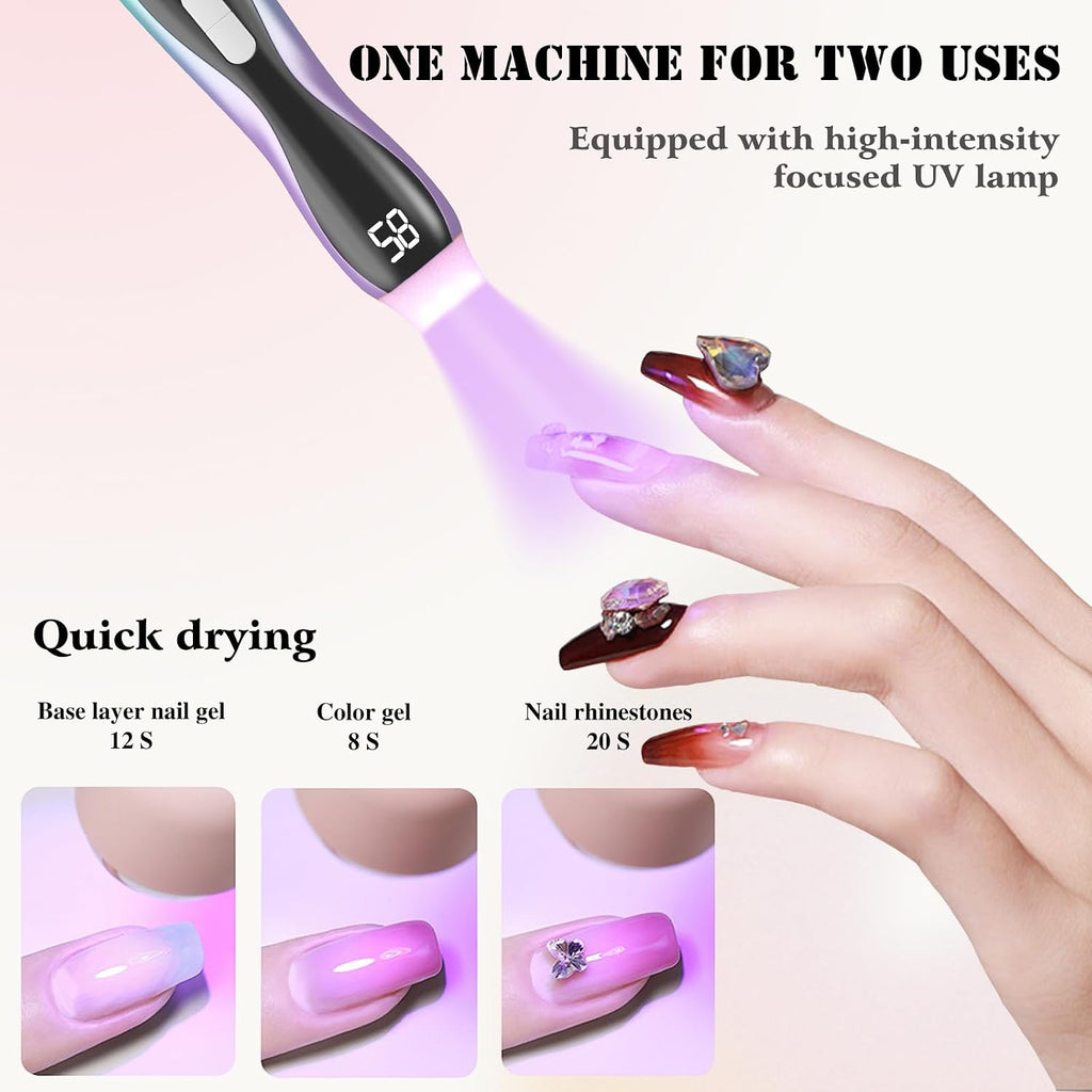 2-in-1 Professional Nail Drill for Acrylic Gel