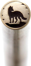 Mosaic Pin - (0.250 (1/4) Inch Diameter) - (Fox) - (MP-1028BB-250) - (Brass Outer)(Brass Inner) - Decorative Knife