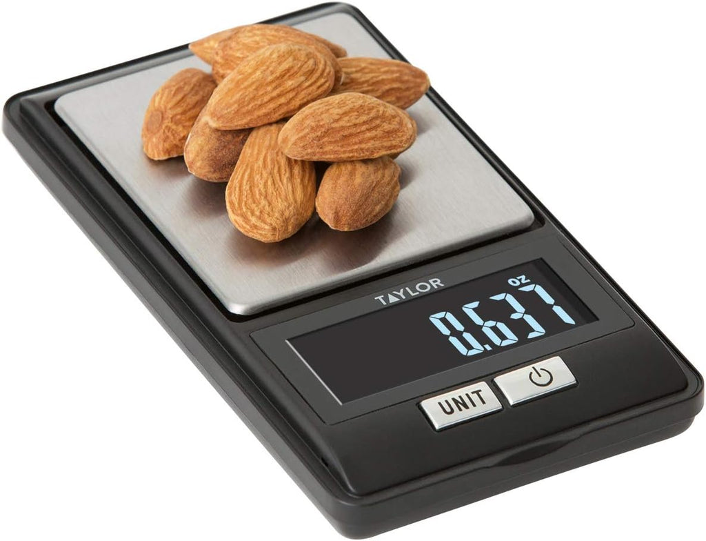 High-Precision Digital Portioning Scale, 16OZ/500G Capacity - Black