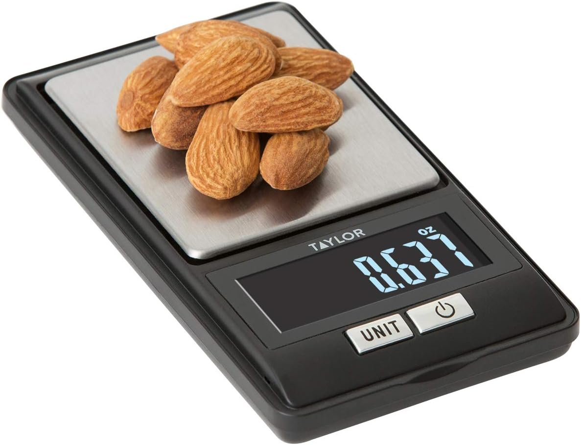 High-Precision Digital Portioning Scale, 16OZ/500G Capacity - Black
