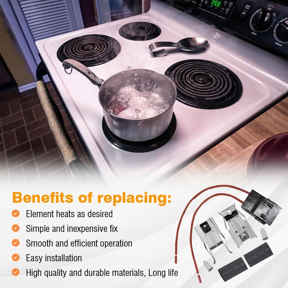 RR109 Range Burner Eye Receptacle Kit for Electrolux Frigidaire ERR117(4PK)