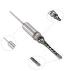 Timunr 7Pcs Square Drill Bits Tools, Round Handle Woodworking Hole