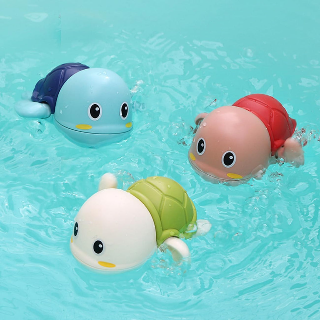 Bath Toys for Toddlers 1-3, Cute Swimming Turtle Bath Toys for 1 2 Year Old Boy Girl Gifts, Water Pool Toys for Baby