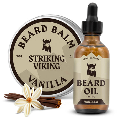Beard Oil and Balm - Leave in Beard Conditioner - Tames, Styles, Softens, and Moisturizes Beards and Mustache - Made