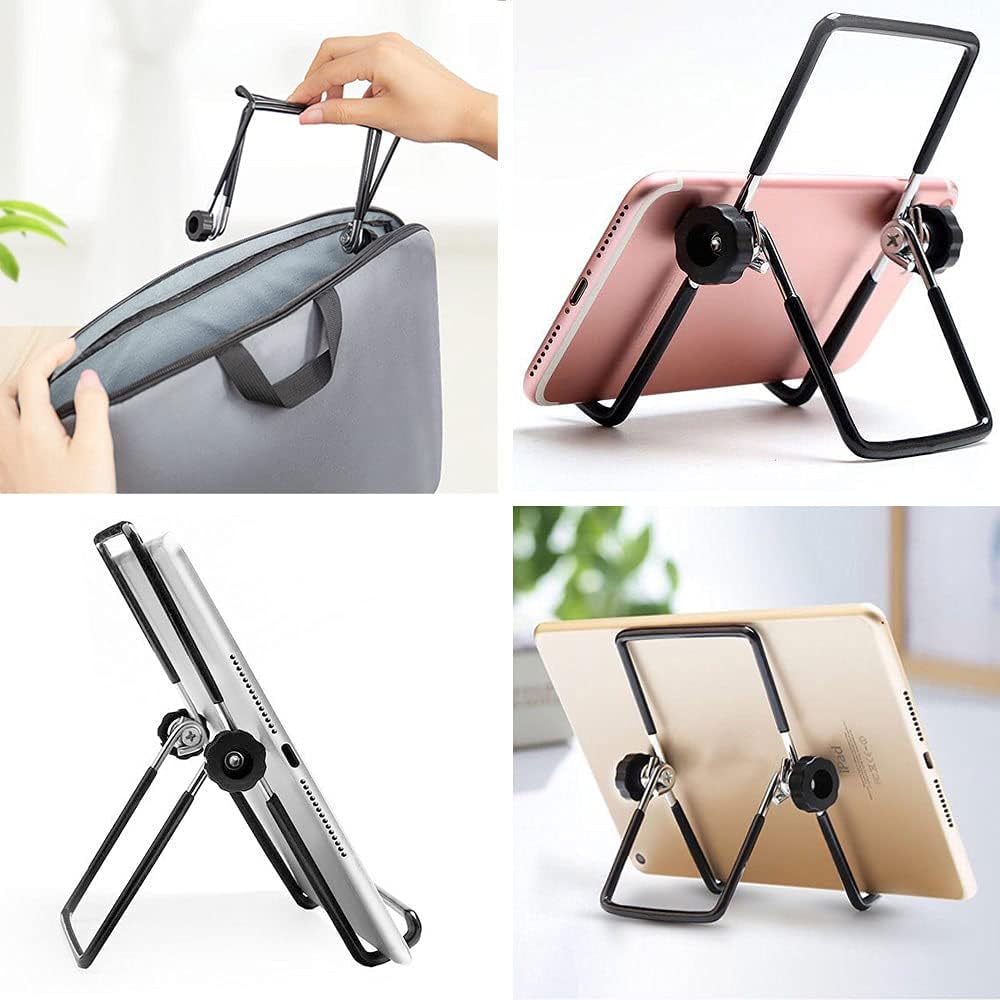 Adjustable Tablet Stand Holder 2 Pack, Non-Slip Foldable Holder Cradle Fit for 9-12.9" Tablets, iPad, Samsung and
