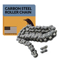 PGN #41 Carbon Steel Roller Chain - 3 Ft + 1 Free Links - 71 Links