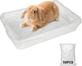 Small Animal Bedding & Litter,50 pcs Disposable Rabbit Cage Liner Bags 3s Quick Clean for Bunny Cat Guinea Pig Ferret