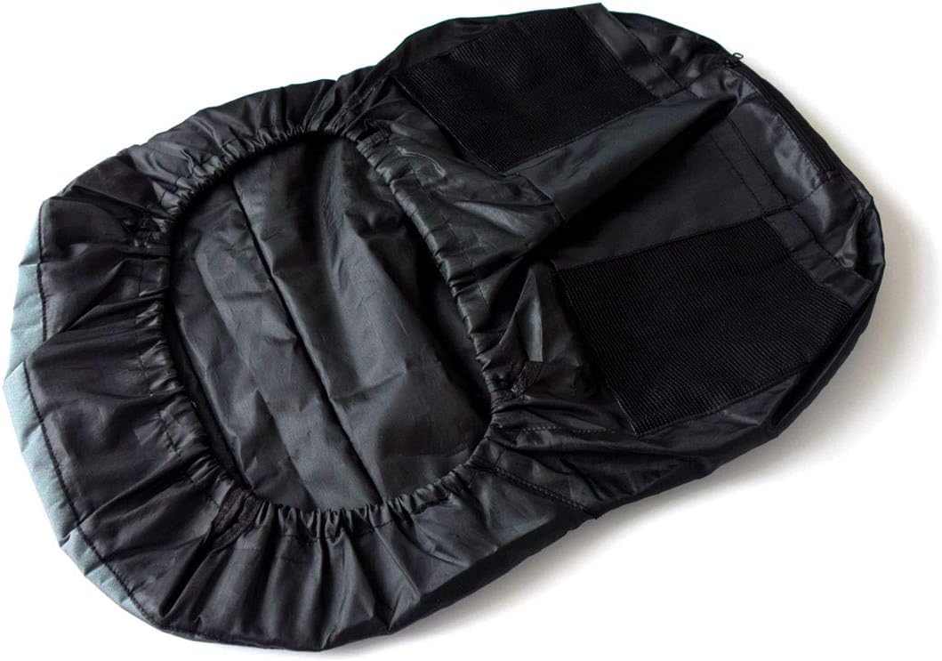 Weatherproof Deluxe Riding Lawn Mower Seat Cover, Medium, Black | For Seats 12.4-14.1" High, 600D Oxford