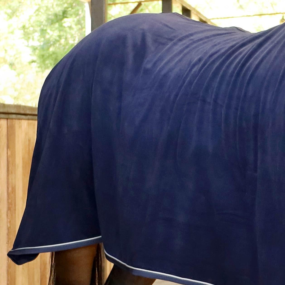 Elite Fleece Cooler Blanket for Horses, 75" – Contoured Moisture Wicking Horse Cooler, Lightweight Breathable Fleece