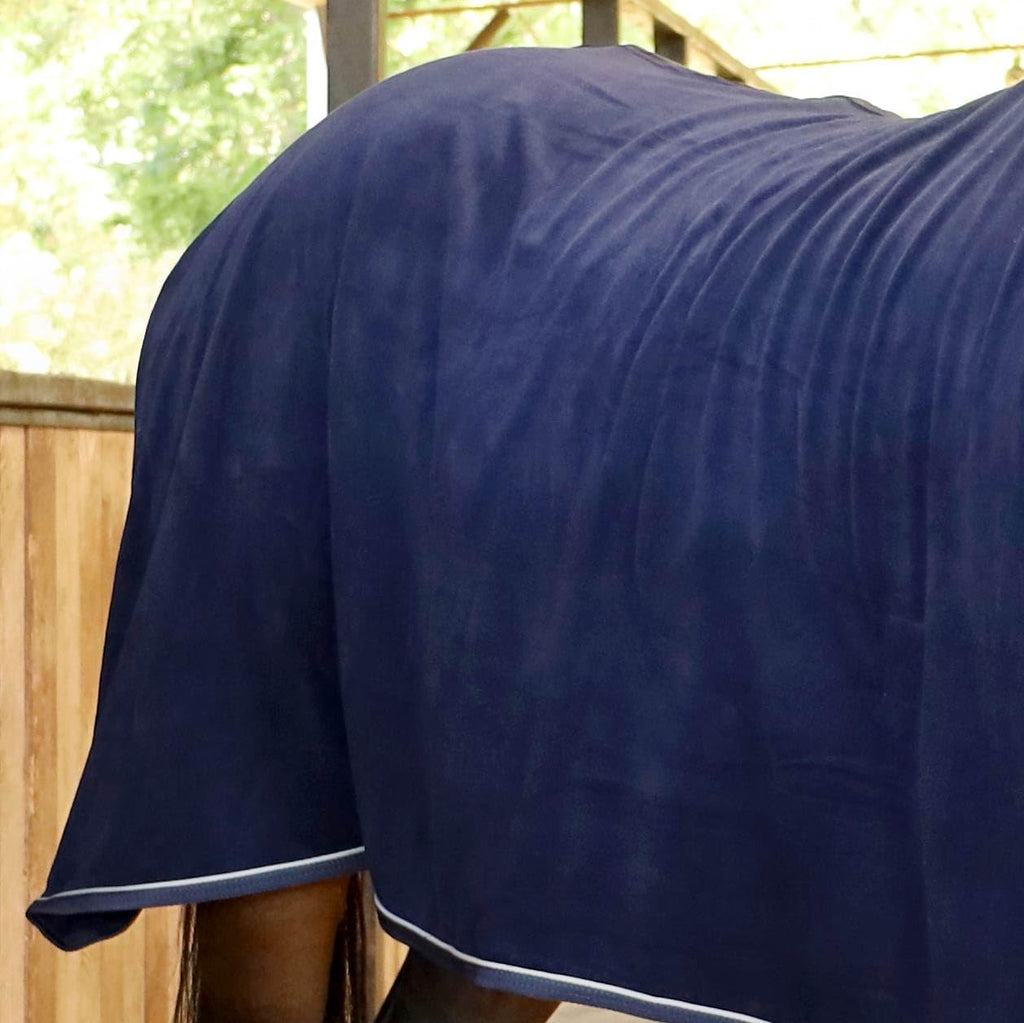 Elite Fleece Cooler Blanket for Horses, 78" – Contoured Moisture Wicking Horse Cooler, Lightweight Breathable Fleece