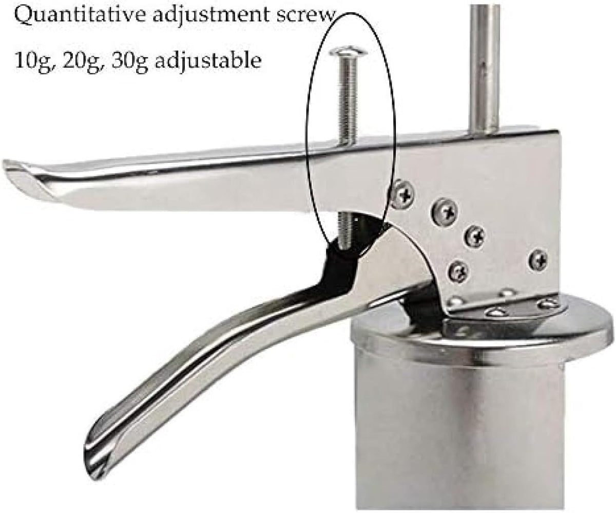 Burger Sauce Gun, Adjustable Stainless Steel Dressing Dispenser with Squeeze Bottles for Sauces