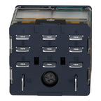 Plug In Relay, 11 Pins, Square, 24Vdc