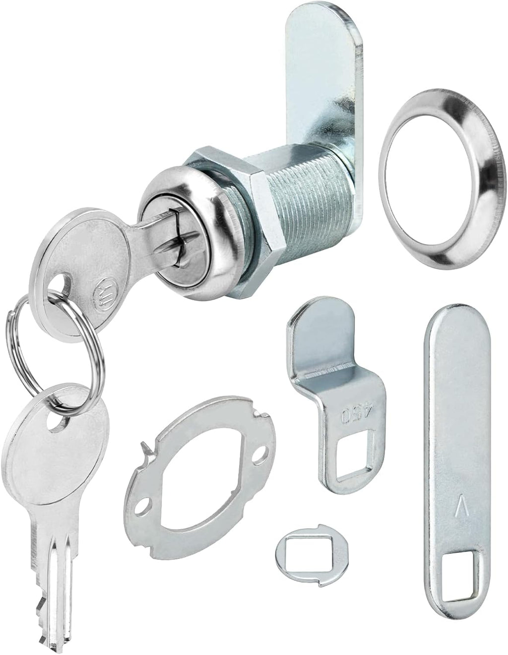U 9945 1 1/8" Cam Lock, Diecast Drawer and Cabinet Lock for Prime-Line | 1 1/8" Length Cylinder Lock for 13/16” Max