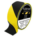 Black and Yellow Safety Tape 2" X 108' Industrial | Yellow and Black Caution Floor Tape | Watch Your Step Tape |