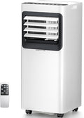 8000 BTU Portable Air Conditioner, 5-in-1 AC Unit with Cool, Dehumidifier, Fan, Sleep & Timer Modes, Auto Swing