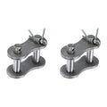 uxcell 2Pcs #100H/ DIN/ISO 20AH Chain Master Connector Link Roller, 1-1/4" Pitch Carbon Steel, Standard Connecting Split Links