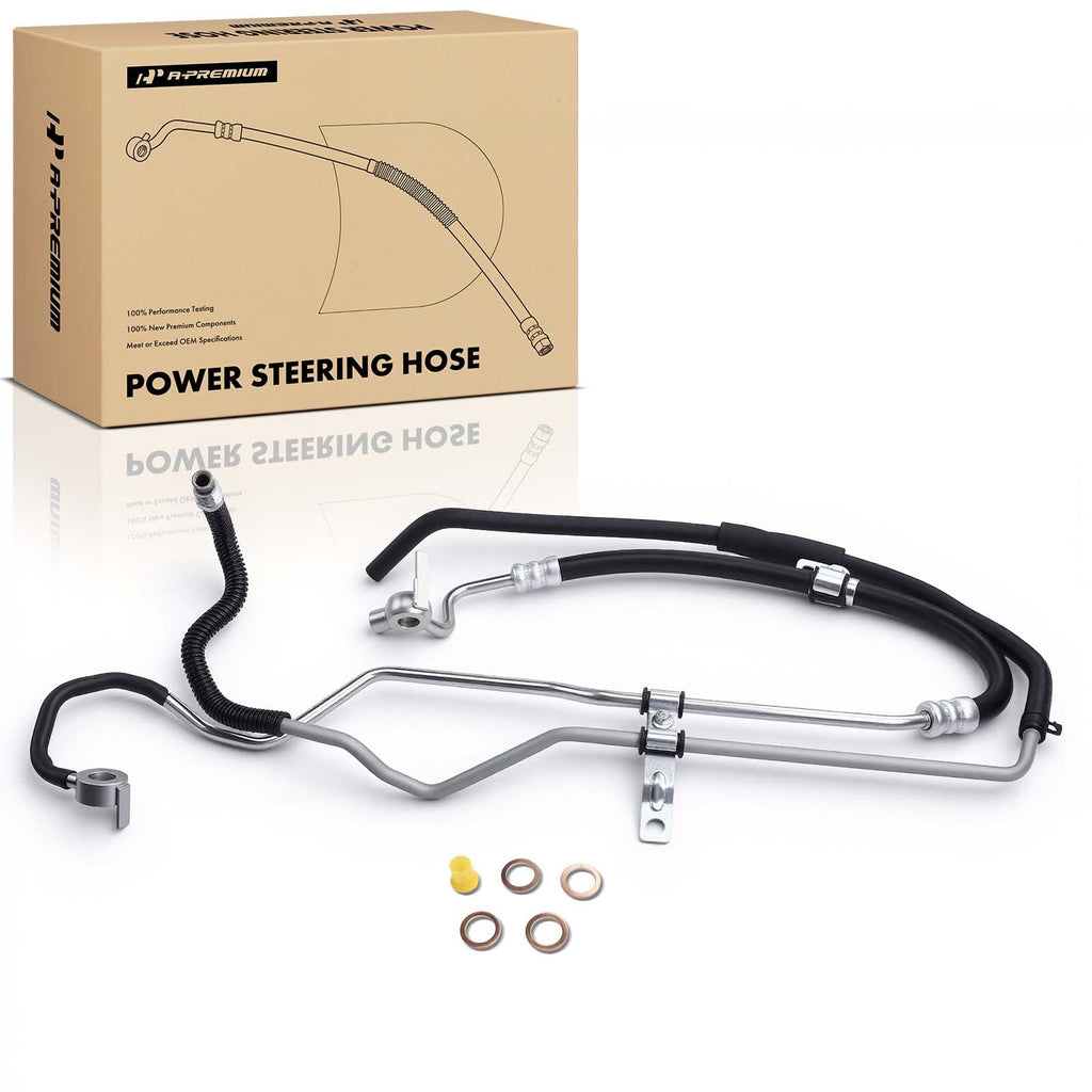 A-Premium Power Steering Pressure & Return Hose Line Assembly, From Gear