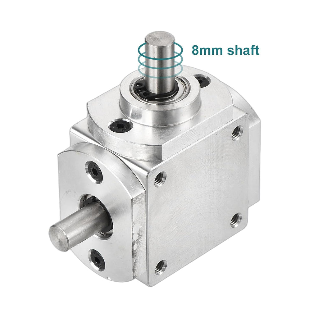 uxcell Gear Box 1:1 Right Single Output Shaft 1 Module 20 Teeth, 8mm Shaft