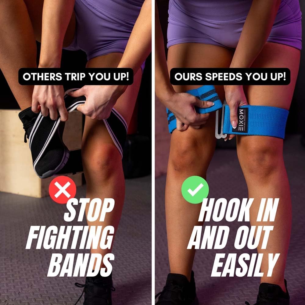 Adjustable Non-Slip Fabric Resistance Bands Set of 3 – Ideal for Legs, Glutes, and Full Body Workouts – Premium
