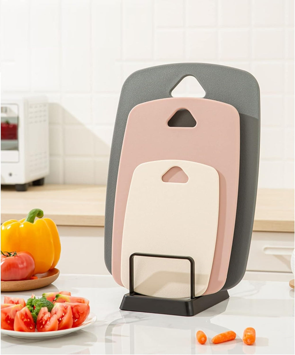 Cutting Boards for Kitchen,Plastic Cutting Board Set of 3, Thick Chopping Boards for Meat, Veggies, Fruits, with Easy
