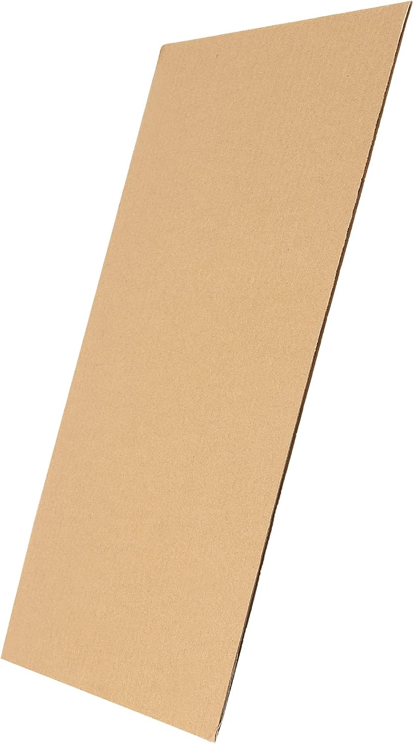 200 Pack 6 x 4 Inch Brown Corrugated Cardboard Sheets, 1.5mm Thick Corrugated Cardboard Sheets Pads for Albums Cover