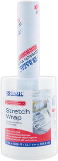 Clear Stretch Wrap Film with Handle, 5 in x 1000 Ft